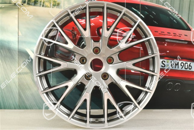 21" Felge Panamera Exclusive Design, 11,5J x 21 ET69, Platinsilber-Metallic