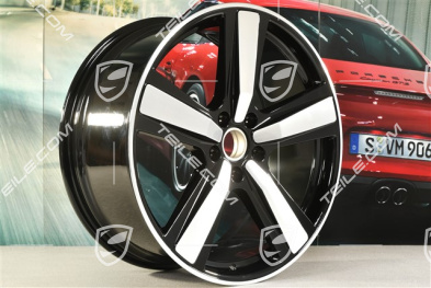 22" Felga Cayenne Exclusive Design Sport, 10J x 22 ET48, czarny wysoki połysk