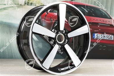 20" Carrera Exclusive Felge, 8,5J x 20 ET53, Schwarz Hochglanz