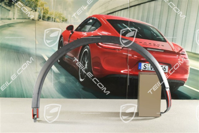 Wheel arch cover, Wider version 21-inch, Primed, Rear, L, not complete/without covers, L