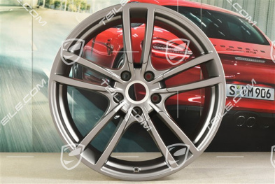 21" Felge Cayenne Turbo, 11J x 21 ET49, Platinum Seidenmatt