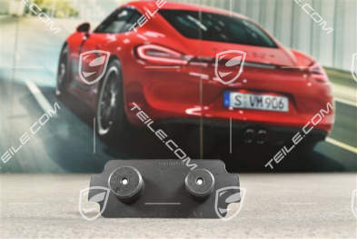 Front axle fixed caliper brake pad mouting / brake damper plate, L=R