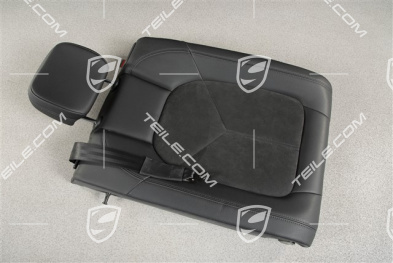 Backrest, Leatherette/Alcantara, black, KPL, L