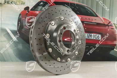 PCCB ceramic brake disc, C2 / C2S / C4 / C4S / Turbo, L