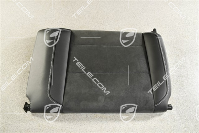 Cabrio / Targa, Back seat backrest, Rear, Leather / Alcantara , Black with Rhodium stitching, GTS, L