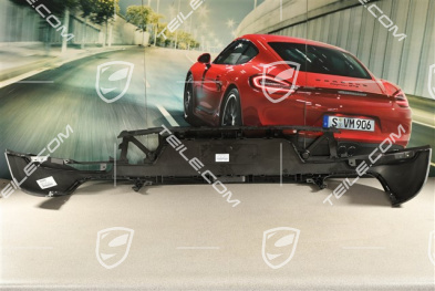 Rear bumper, lower lining, Black