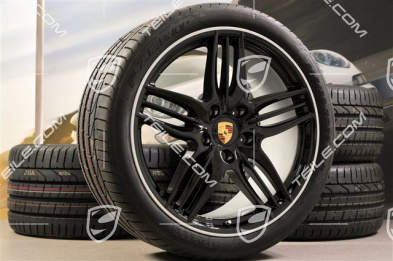 20" SportDesign Sommerräder Satz, Exclusive - in Schwarz Hochglanz, 8,5J x 20 ET51 + 11J x 20 ET70 + NEUE Pirelli Sommerreifen 245/35 R20 + 295/30 R20