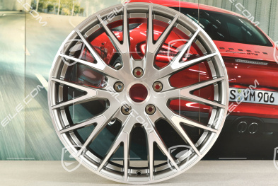 21" Felga Panamera Exclusive Design, 9,5J x 21 ET71, platynowo srebrny metalik
