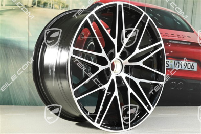22" felga RS Spyder Design, tylna, 11,5J x 22 ET52, czarny wysoki połysk