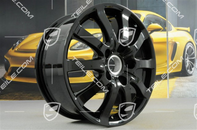 17" Felgensatz Cayenne V6, 7,5J x 17 ET53, schwarz hochglanz