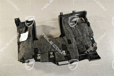 Trim lower section, Leatherette, Black