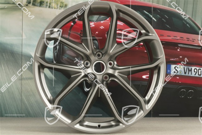 21" felga "GT Design" 9,5J x 21 ET 27, platinum satynowy półmat