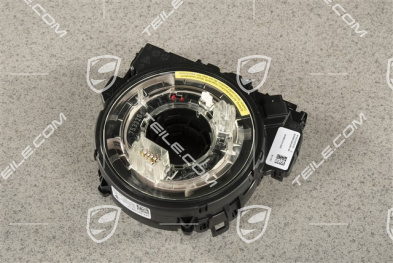 Control unit, steering column switch with spring, steering-angle sensor