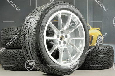 20" "Macan SportDesign" Winterräder Satz, Felgen 9J x 20 ET26 + 10J x 20 ET19 + NEUE Michelin Winterreifen 265/45 R 20 + 295/40 R 20, mit RDK-Sensoren