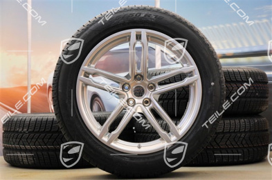 19-inch "Macan Turbo" winter wheels set, rims 8J x 19 ET21 + 9J x 19 ET21 + NEW Pirelli winter tyres 235/55 R19 + 255/50 R19 (0 km), with TPMS