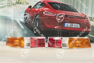 Heckleuchten Satz, Original Porsche Classic, SWB, EU-Ausführung, Set L+R