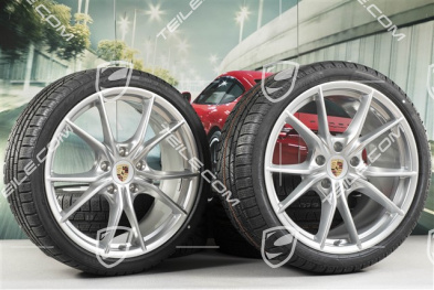 20" Winterräder Satz Carrera S (IV), Felgen 8,5J x 20 ET49 + 11J x 20 ET56 + Pirelli Sottozero II Winterreifen 245/35 R20 + 295/30 R20