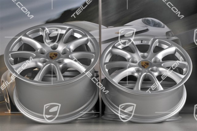 18-inch GT3 Modell 2004 wheel set, 8J x 18 ET50 + 11J x 18 ET45, for Turbo / 4S