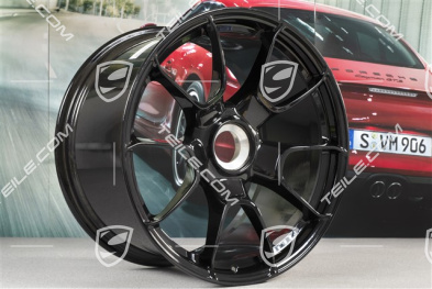 20" wheel rims set 911 Turbo S Exclusive Design, rims 11,5J x 20 ET56 + 9J x 20 ET51, black high-gloss