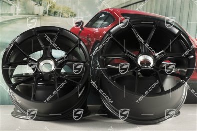20+21 -inch GT3 wheel rim set, 9,5J x 20 ET46 + 12J x 21 ET45, black satin mat