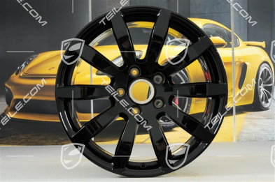 19-inch Cayenne S wheel rim set, 8,5J x 19 ET47 + 9,5J x 19 ET54, black high gloss