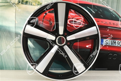 22" Felga Cayenne Exclusive Design Sport, 10J x 22 ET48, czarny wysoki połysk