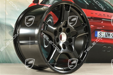 19-inch Carrera S, S+M, wheel, 11J x 19 ET51, black high gloss