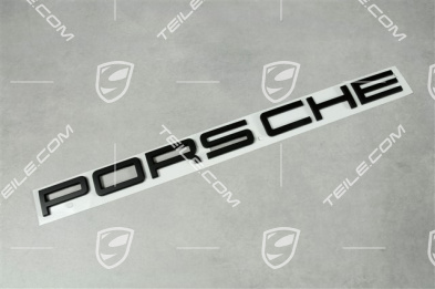 LED Rückleuchten/Heckleuchten, inkl. Leuchtenband, abgedunkelt/schwarz, Satz: links+rechts+mitte, mit „PORSCHE" Schriftzug in Schwarz