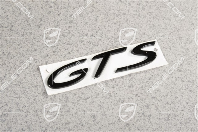Emblemat / napis "GTS", czarny