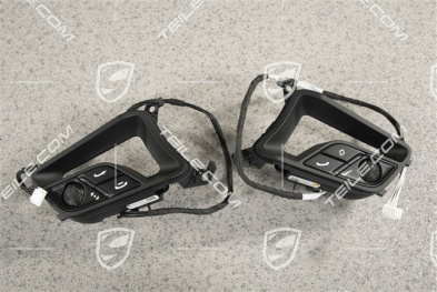 Switch for vehicles with multifunction steering wheel, Matt black, Set