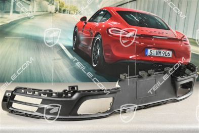 Rear bumper lower cover / diffuser, Black mattet / USA