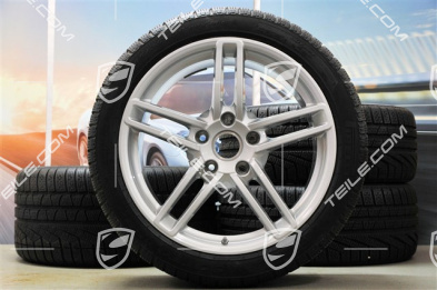 19-inch Carrera winter wheel set, 8,5J x 19 ET54 + 11J x 19 ET69 + NEW Pirelli winter tyres 235/40 R19 + 285/35 R19, with TPMS