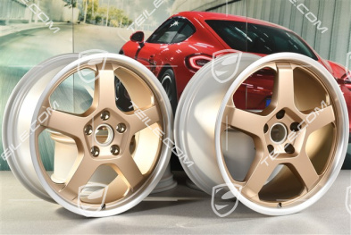 20" Felgensatz "25 Jahre Boxster", 8,5J x 20 ET57 + 10,5J x 20 ET47, neodyme