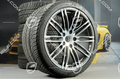 20" Winterräder Satz "Turbo", Felgen 8,5J x 20 ET51 + 11J x 20 ET56 + NEUE Michelin Pilot Alpin PA4 Winterreifen 245/35 R20 + 295/30 R20, mit RDK-Sensoren