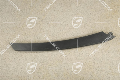 Front bumper disc / trim, Satin black, upper, R