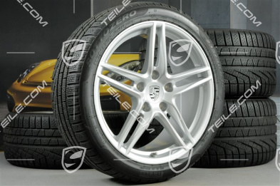 19-inch winter wheels set "Carrera", rims 8,5J x 19 ET50 + 11J x 19 ET77 + NEW Pirelli Sottozero II winter tyres 235/40 R19 + 295/35 R19