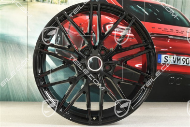 21" Felge Cayenne RS Spyder Design, 11J x 21 ET49, schwarz hochglanz