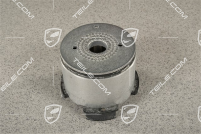 Bonded rubber mounting for suspension subframe