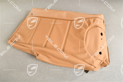 Lehnenbezug, Glattleder, Rücksitz / Rückenlehne, Sitzheizung, Sandbeige, L