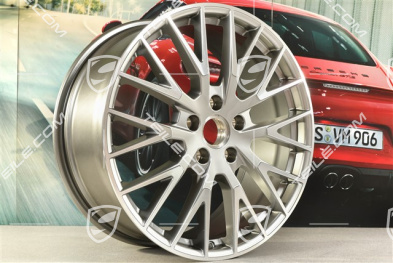 21" Felga Panamera Exclusive Design, 9,5J x 21 ET71, platynowo srebrny metalik
