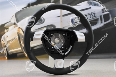 Sports steering wheel, leather embossed, 5th- / 6th-speed manual transmission, black Sports steering wheel, leather embossed, 5th- / 6th-speed manual transmission, black