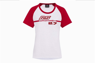 Ladies' T-shirt – RS 2.7, white/red, size L