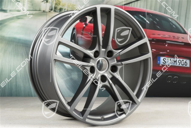 21" Felge Cayenne Turbo, 9,5J x 21 ET46, Platinum Seidenmatt