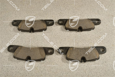 Brake pad set, rear axle, PCCB, L+R