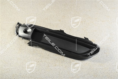 Front bumper, side ventilation grille (Closed), lower, Black matte, R