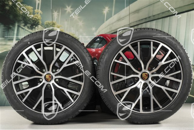 20-inch Turbo S Aero Design winter wheel set, rims 9J x 20 ET54 + 11J x 20 ET60, Goodyear winter tyres 245/45 R20 + 285/40 R20