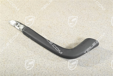 Grab handle centre console, smooth leather Black, R