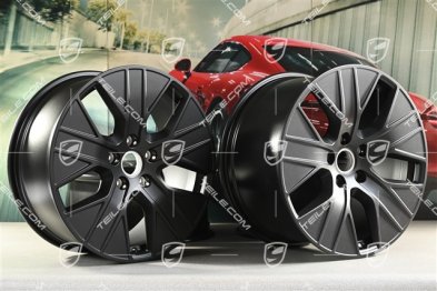 20" Turbo Aero wheel set, 9J x 20 ET54 + 11J x 20 ET60, in satin black