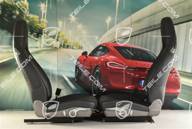 Sitze, schwarz, Alcantara, Manual, Satz (L+R)