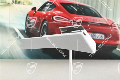Front seat rail cover, rear, Steel Grey